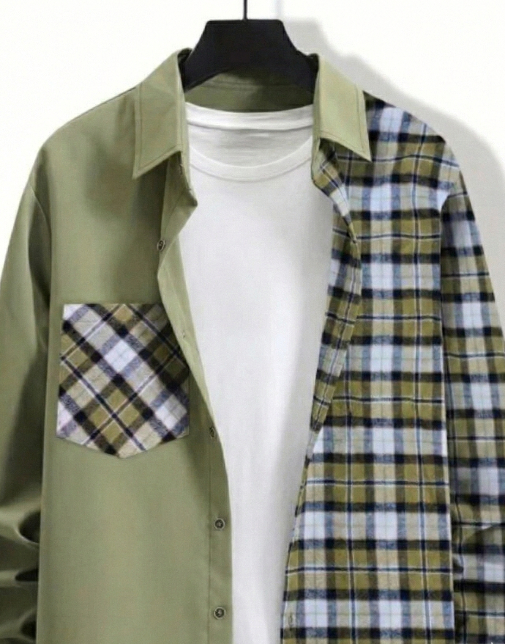 Plaid Pattern Casual Long Sleeve Shirt